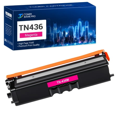 Toner Bank Compatible Toner Cartridge Replacement for Brother TN 436 TN-436M High Yield (Magenta, 1-Pack)