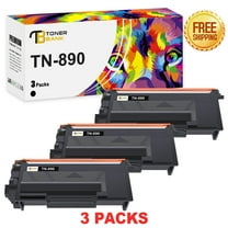 Toner Bank Compatible Toner Cartridge Replacement for Brother TN-890 TN890 High Yield (Black, 3-Pack)