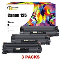 Toner Bank Compatible Toner Cartridge Replacement for Canon 125 High Yield (Black, 3-Pack)