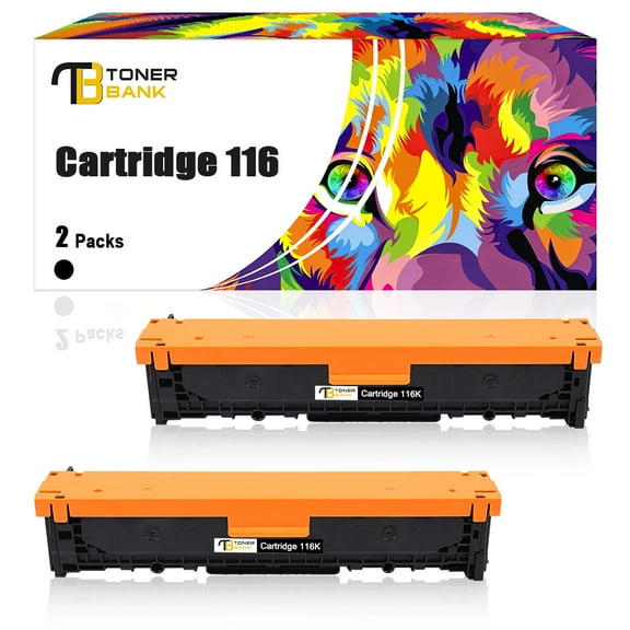 Toner Bank Compatible Toner Cartridge Replacement for Canon Cartridge 116K High Yield (Black, 2-Pack)