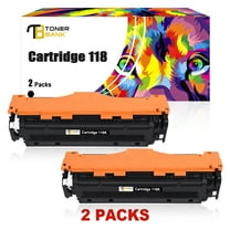 Toner Bank Compatible Toner Cartridge Replacement for Canon Cartridge 118K High Yield (Black, 2-Pack)