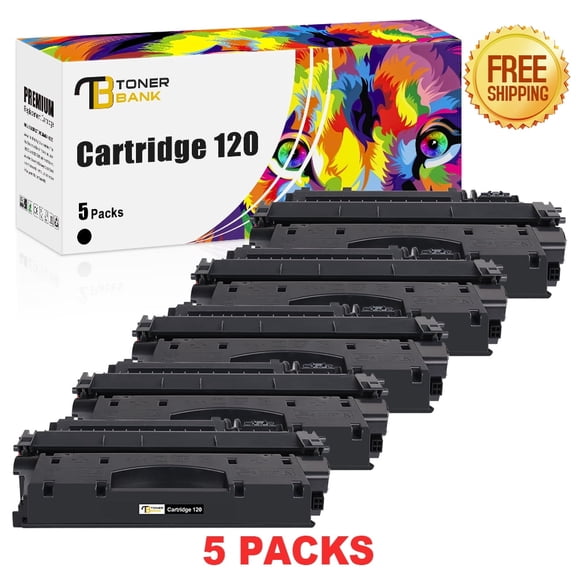 Toner Bank Compatible for Canon Cartridge 120 CRG-120 Toner Cartridge High Yield (Black, 5-Pack)