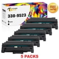 thumbnail image 1 of Toner Bank Compatible for DELL 1130 Toner Cartridge Replacement for Dell 330-9523 High Yield 1130 1130N 1133 1135N Printer Ink (Black, 5-Pack), 1 of 8