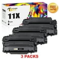 thumbnail image 1 of Toner Bank Compatible Toner Cartridge Replacement for HP 11X Q6511X High Yield (Black, 3-Pack), 1 of 8