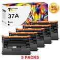 thumbnail image 1 of Toner Bank Compatible Toner Cartridge Replacement for HP 37A CF237A High Yield (Black, 5-Pack), 1 of 9