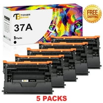 Toner Bank Compatible Toner Cartridge Replacement for HP 37A CF237A High Yield (Black, 5-Pack)