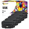 thumbnail image 1 of Toner Bank Compatible Toner Cartridge Replacement for HP 55X CE255X High Yield (Black, 5-Pack), 1 of 7