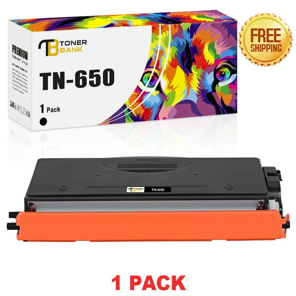 Toner Bank Compatible Toner for Brother TN-650 TN650 HL-5440D 5450DN 5450DNT 6180DW 6180DWT 5470DW 5470DWT Printer Ink (Black, 1-Pack)