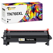 Toner Bank TN760 Toner Cartridge Replacement Compatible for Brother TN-760 TN730 High Yield Printer Ink (Black, 1-Pack)