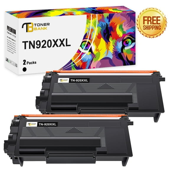 TN920XXL TN920 Toner Cartridge Black HL-L6210DW with Chip 2 Pack Compatible for Brother TN-920XL TN-920 TN920XXL for HL-L6210DW HL-L6210DWT HL-L5210DN HL-L5210DW HL-L5210DWT Printer High Yield