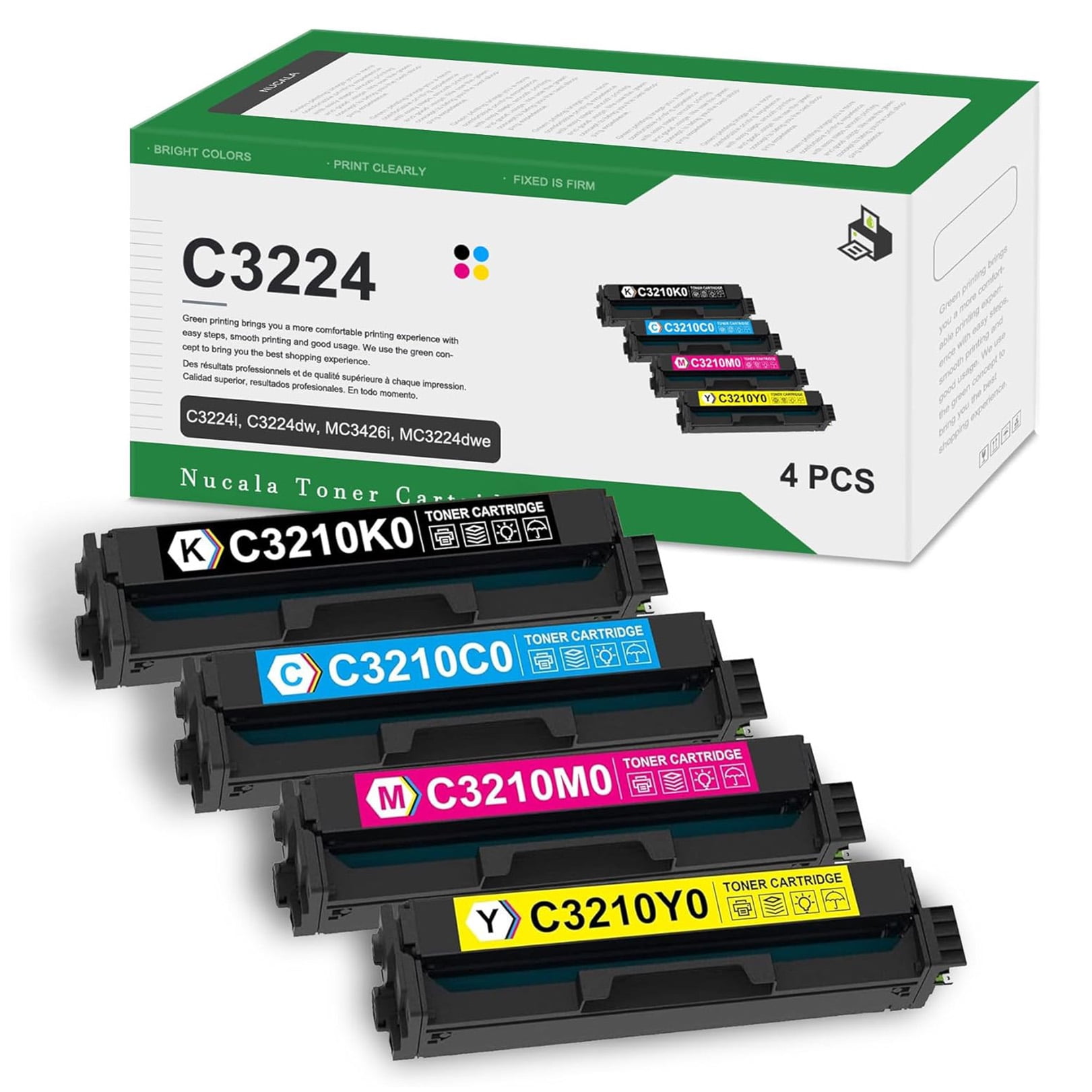 Toner Cartridges for Lexmark MC3224 MC3326 MC3426 Printer with Chip ...