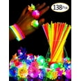 thumbnail image 1 of Toner Depot Lights Up Glow Sticks Bulk (138 Count), 1 of 4