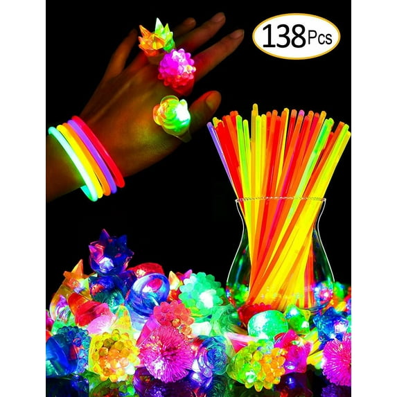 Toner Depot Lights Up Glow Sticks Bulk (138 Count)