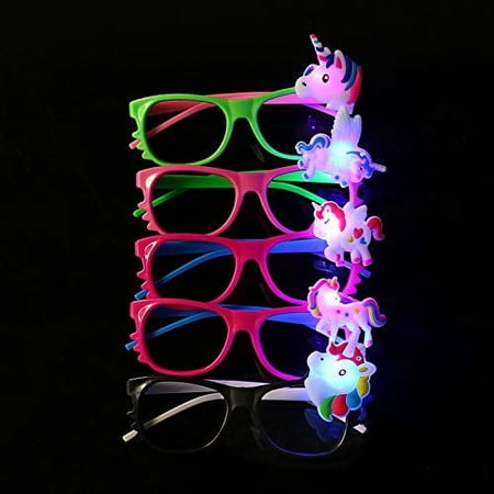 Toner Depot Unicorn LED Light Up Party Glasses,12 Count