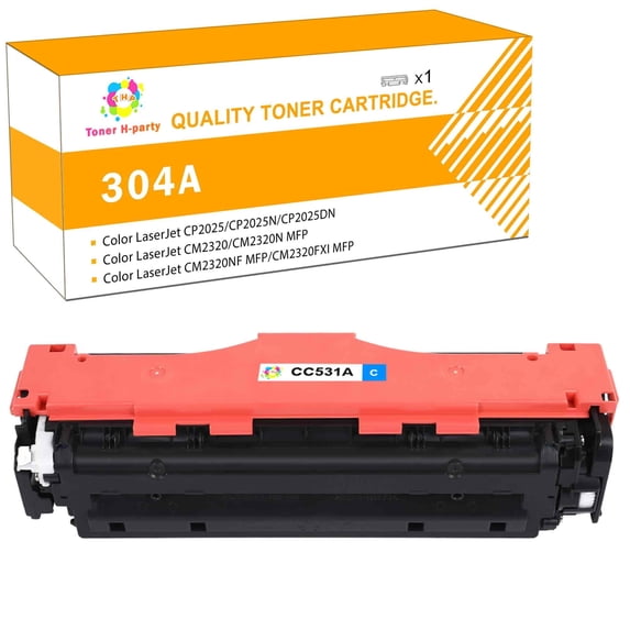 Colorich 1-Pack 304A Toner Cartridge Replacement for CC531A Color LaserJet CP2025 CP2025N CP2025DN, CM2320 CM2320N-MFP CM2320NF-MFP CM2320FXI-MFP Printer Ink Cyan