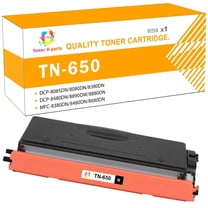 Toner H-Party 1-Pack Compatible Toner Cartridge for Brother TN-650 HL-5340D 5340DRT 5340DL 5350DNLT 5370DW 5380DN, DCP-8085DN 8380DN 8480DN 8890DW 8880DN, MFC-8380DN 8480DN 8680DN 8690DW 8890DW Black