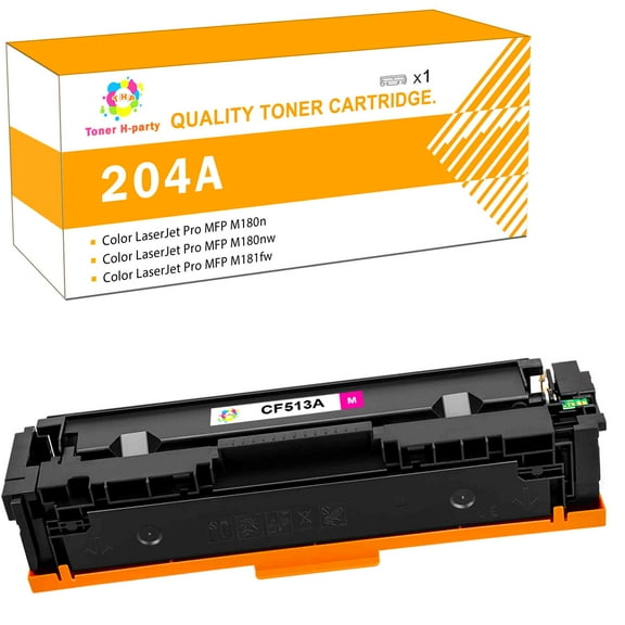 Toner H-Party 1-Pack Compatible Toner Cartridge for HP CF512A Color LaserJet Pro M154a M154nw, Color LaserJet Pro MFP M180n M180nw M181fw Laser Printer Ink Yellow