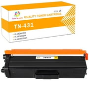 TN431 TN-431 Compatible Toner Cartridge for Brother TN-431BK TN-431C TN-431M TN-431Y HL-L8260CDW L8360CDW L8360CDWT, MFC-L8610CDW L8900CD Printer Ink Black Cyan Magenta Yellow, 4-Pack