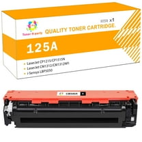 Toner H-Party 1-Pack Compatible HP 125A 125 A Toner Cartridge Black for HP CB540A LaserJet Pro 200 Color M251n M251nw MFP M276n M276nw CP1215 CP1515N Black Printer Ink