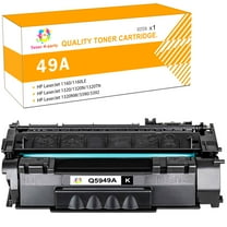 Toner H-Party 1-Pack Compatible Toner Cartridge for HP Q5949A 49A Work with 1160 1320 1320n 3390 3392 P2015n P2014 M2727nf MFP Printer Ink (Black)