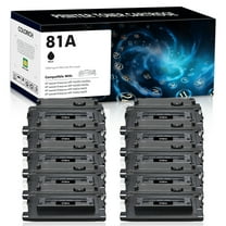 Colorich 10-Pack Compatible 81A CF281A M605 M604 Toner Cartridge for HP 81A CF281A or 81X CF281X Enterprise MFP M605 M604 M604N M604DN M605N M605DN M605X M630 M606 M630h M630dn Black Printer ink