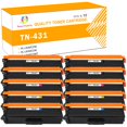 thumbnail image 1 of Toner H-Party 10-Pack Compatible Toner Cartridge for Brother TN-431 HL-L8260CDW L8360CDW L8360CDWT, MFC-L8610CDW L8900CD Printer Ink 4x Black, 2x Cyan, 2x Magenta, 2x Yellow, 1 of 7
