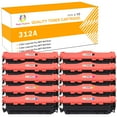 thumbnail image 1 of Toner H-Party 10-Pack Compatible Toner Cartridge for HP CF380A CF381A CF382A CF383A Color LaserJet Pro MFP M476nw M476dn M476dw Printer Ink 4x Black, 2x Cyan, 2x Magenta, 2x Yellow, 1 of 8