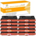 thumbnail image 1 of Toner H-Party 10-Pack Compatible Toner Cartridge for HP CF450A CF451A CF453A CF452A Color LaserJet Enterprise M652dn M653dn M653dh, Flow MFP M681f M681z M682z 4x Black, 2x Cyan, 2x Magenta, 2x Yellow, 1 of 7