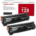 thumbnail image 1 of CRG 128 2-Pack Compatible Canon 128 Toner Cartridge Black for Canon Cartridge 128 imageCLASS D550 D530 FAXFHONE L100 L190 MF4550 MF4770N MF4570DN Printer (Black), 1 of 6