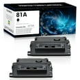 thumbnail image 1 of Colorich 2-Pack Compatible for 81A Toner Cartridge HP 81A CF281A CF281X 81X Enterprise MFP M606 M630h M630dn M605 M604 M604N M604DN M605N M605DN M605X M630 Black ink, 1 of 8