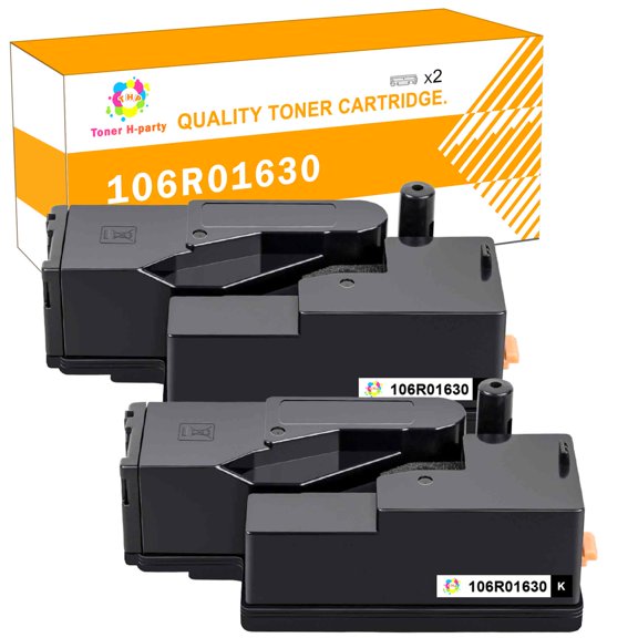 Toner H-Party 2-Pack Compatible Toner Cartridge Replacement for Xerox 106R01630 for Use with Phaser 6000 6010 6010N, WorkCentre 6015V Printer Toner Ink Black