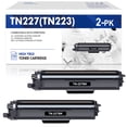 thumbnail image 1 of Colorich 2-Pack Compatible Toner Cartridge for Brother TN-227 TN-227BK MFC-L3750CDW HL-L3210CW HL-L3290CD HL-L3230CDW Printer Ink 2x Black, 1 of 8