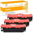 thumbnail image 1 of Toner H-Party 3-Pack Compatible Toner Cartridge for HP 305A CE410A Work with Pro 400 Color M451 MFP M475 CP2025 CM2320 Printer Ink (Cyan,Magenta,Yellow), 1 of 10