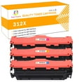 thumbnail image 1 of Toner H-Party 3-Pack Compatible Toner Cartridge for HP CF381A CF382A CF383A Color LaserJet Pro MFP M476nw M476dn M476dw Printer Ink Office Supplies Cyan, Magenta, Yellow, 1 of 8