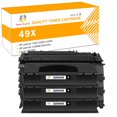 thumbnail image 1 of Colorich 3-Pack Toner Cartridge for 49X Q5949X Work with 1160 1320 1320n 3390 3392 P2015n P2014 M2727nf MFP Printer Ink (Black), 1 of 10
