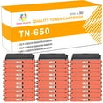 thumbnail image 1 of Toner H-Party 30-Pack Compatible Toner Cartridge for Brother TN-650 HL-5340D 5340DRT 5340DL 5350DNLT 5370DW 5380DN DCP-8085DN 8380DN 8480DN 8890DW MFC-8380DN 8680DN 8690DW Black, 1 of 7