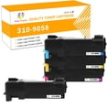thumbnail image 1 of Toner H-Party 4-Pack Compatible Toner Cartridge for Dell 310-9058 310-9060 310-9064 310-9062 Used for Dell Color Laser Printer 1320 1320C 1320CN Printer Ink Black, Cyan, Magenta, Yellow, 1 of 7