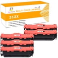 thumbnail image 1 of Toner H-Party 5-Pack Compatible Toner Cartridge for HP CF380X Color LaserJet Pro MFP M476nw M476dn M476dw Printer Ink Office Supplies 2x Black, Cyan, Magenta, Yellow, 1 of 8