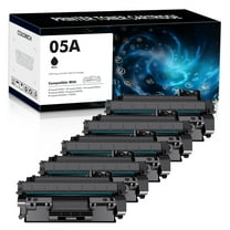 Colorich 5-Pack Compatible 05A CE505A Toner Cartridge for HP CE505A 05A LaserJet P2030 P2035N P2050 P2055DN P2055X Printer Ink (Black)