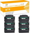 thumbnail image 1 of Toner H-Party 6-Pack Compatible Toner Cartridge for HP 87X CF287X 87A CF287A High Yield MFP M527 M501 M506 Series M506n M506x M506dn Pro M501n M501dn Printer Ink Black, 1 of 10