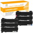 thumbnail image 1 of Toner H-Party 6-Pack Compatible Toner Cartridge for Xerox 106R01597 106R01594 106R01595 106R01596 for Phaser 6500 6500N 6500DN, WorkCentre 6505 6505N 6505D Printer 3*Black, Cyan, Magenta, Yellow, 1 of 10