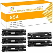 Toner H-Party 85A CE285A | Compatible 85A Toner Cartridge for HP 85A CE285A CE285D Laserjet Pro P1102w M1212nf MFP P1102 M1217nfw 1102w P1005 M1132 M1210 M1212 Printer Ink (Black, 5-Pack | CE285AT1)