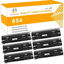 Toner H-Party 85A CE285A | Compatible 85A Toner Cartridge for HP 85A CE285A CE285D Laserjet Pro P1102w M1212nf MFP P1102 M1217nfw 1102w P1005 M1132 M1210 M1212 Printer Ink (Black, 6-Pack | CE285AT1)