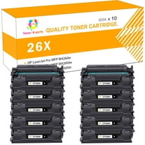 Toner H-Party 9000 Pages High Yield CF226X 26x toner Compatible Toner Cartridge for HP LaserJet Pro MFP M426dw M426fdn M402n M402d Printer (Black，10 Pack，Jumbo)