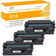 thumbnail image 1 of Toner H-Party Toner Cartridge 3-Pack 87A CF287A 87X CF287X Compatible for HP 87A CF287A LaserJet Toner Enterprise M506 M506dn M506n M506x, Pro M501n M501dn, MFP M527dn M527f Black Printer Ink, 1 of 10