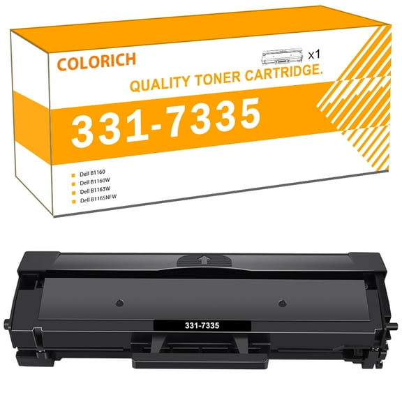 Colorich Compatible B1160 Toner Cartridge for Dell B1160 331-7335 for Use with B1160 B1160W B1163W B1165NFW Laser Printer Ink (Black,1-Pack)