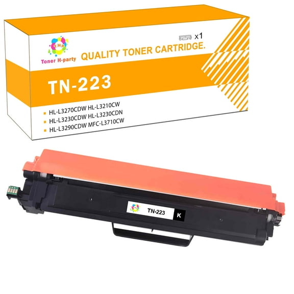 Toner H-Party Compatible Toner Cartridge for Brother TN-223BK for Use with HL-L3270CDW HL-L3210CW HL-L3230CDW HL-L3230CDN HL-L3290CDW MFC-L3710CW MFC-L3750CDW MFC-L3770CDW (Black,1-Pack)