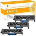 thumbnail image 1 of Toner H-Party Compatible Toner Cartridge for Brother TN-360 for Use with HL-2140 2150 2150N 2170 2170W, DCP-7030 7040 7045N, MFC-7320 7340 7345N 7345DN 7440N 7450 7840W (Black,3-Pack), 1 of 10