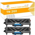 thumbnail image 1 of Toner H-Party Compatible Toner Cartridge for Brother TN-360 for Use with HL-2140 2150 2150N 2170 2170W, DCP-7030 7040 7045N, MFC-7320 7340 7345N 7345DN 7440N 7450 7840W (Black,2-Pack), 1 of 10