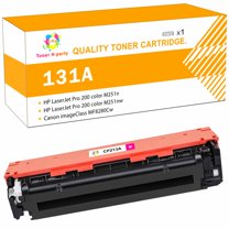 Toner H-Party Compatible Toner Cartridge for HP 131A 131X Laserjet Pro 200 Color M251nw M251n MFP M276nw M276n CF210X CF211A CF212A CF213A Printer Ink (Magenta, 1-Pack)